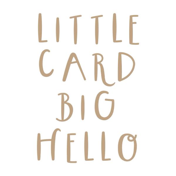 Spellbinders - Heißfolien-Platte "Little Card Big Hello" Hot Foil Plate