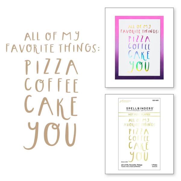 Spellbinders - Heißfolien-Platte "All of My Favorite Things" Hot Foil Plate