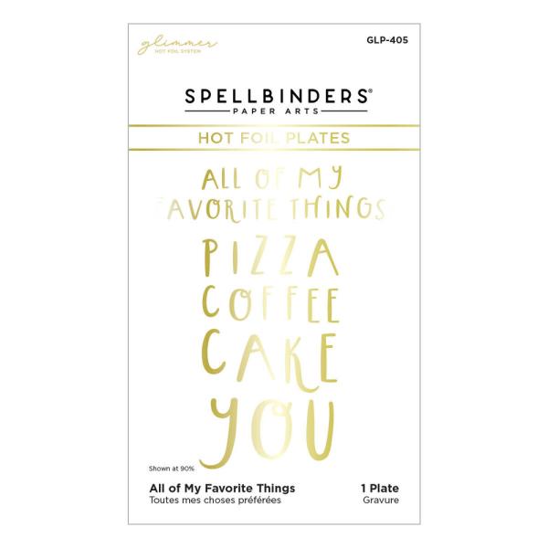 Spellbinders - Heißfolien-Platte "All of My Favorite Things" Hot Foil Plate