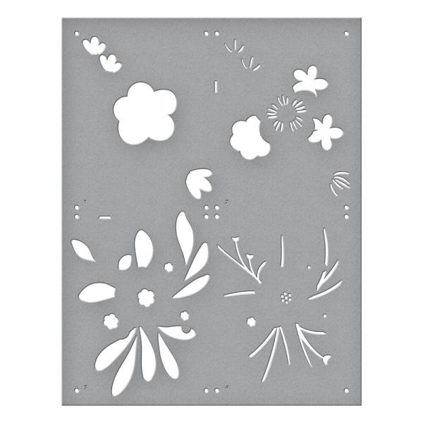 Spellbinders - Schablone "Hello Blooms" Stencil