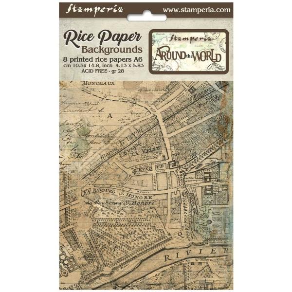 Stamperia - Decopatch Papier "Backgrounds" Decoupage A6 - 68Bogen  