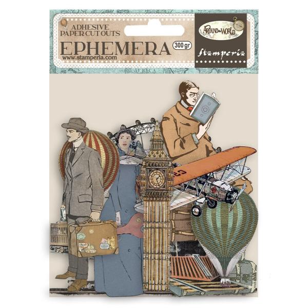 Stamperia - Stanzteile "Around the World" Die Cuts Ephemera