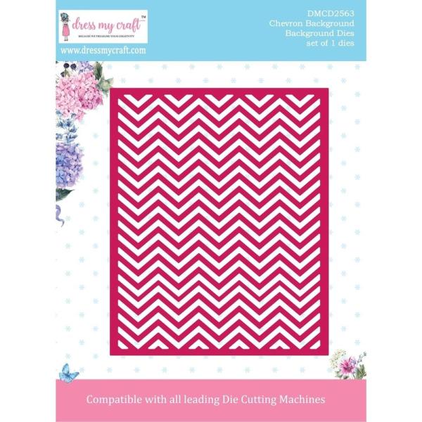 Dress My Craft - Stanzschablone "Chevron Background" Dies