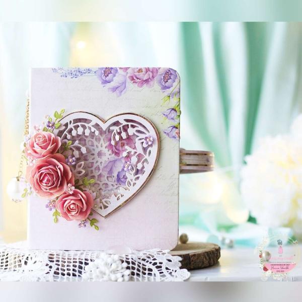 Dress My Craft - Stanzschablone "Floral Heart Window" Dies