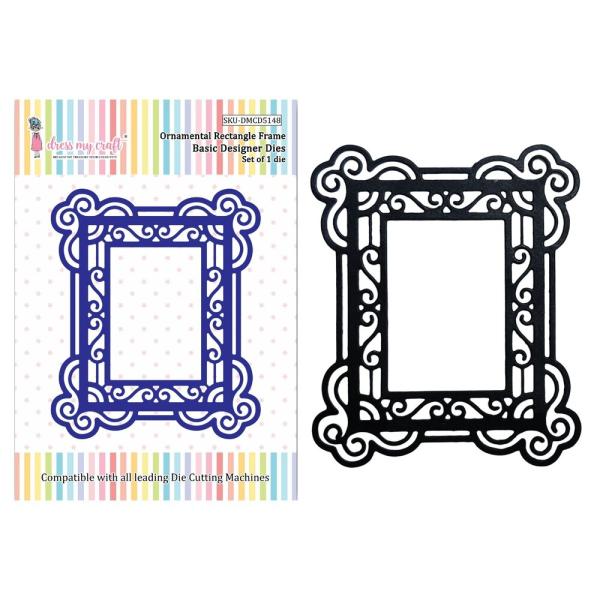 Dress My Craft - Stanzschablone "Ornamental Rectangle Frame" Dies