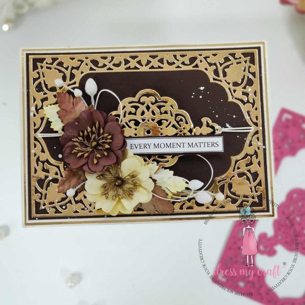 Dress My Craft - Stanzschablone "Decorative Panel With Lace" Dies