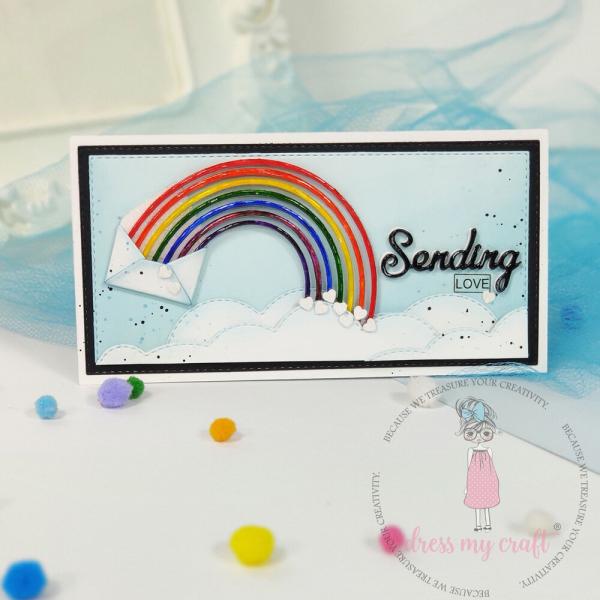 Dress My Craft - Stanzschablone "You Are My Rainbow" Dies