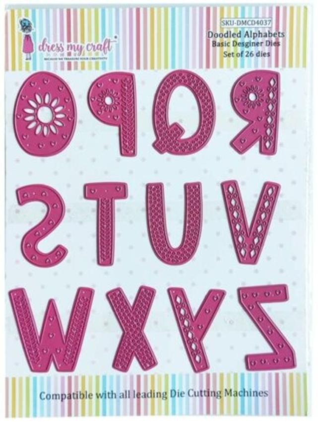 Dress My Craft - Stanzschablone "Doodled Alphabets" Dies