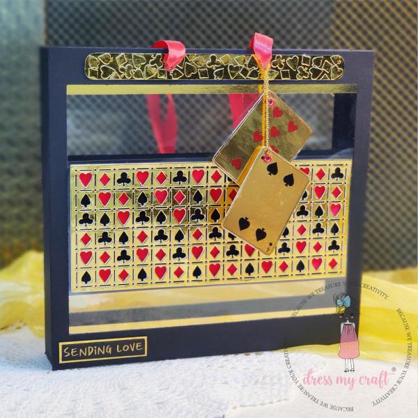 Dress My Craft - Stanzschablone "Playing Card Pattern" Dies