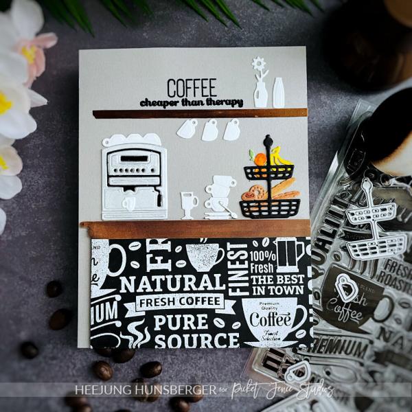 Picket Fence Studios - Stempelset "Espresso Yourself" Clear stamps