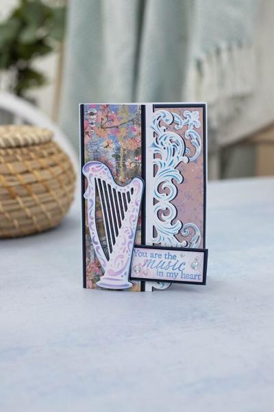 Crafters Companion - Stanzschablone "Harmonious Harp" Dies