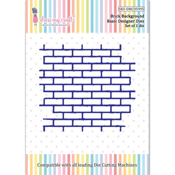 Dress My Craft - Stanzschablone "Brick Background" Dies