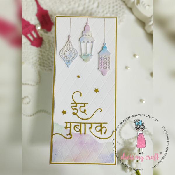 Dress My Craft - Stanzschablone "Eid Mubarak" Dies