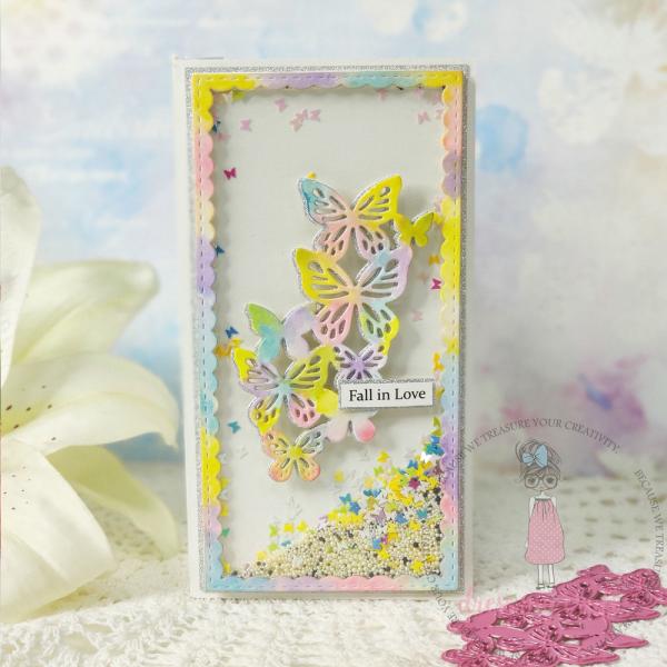 Dress My Craft - Stanzschablone "Hearts & Butterflies" Dies