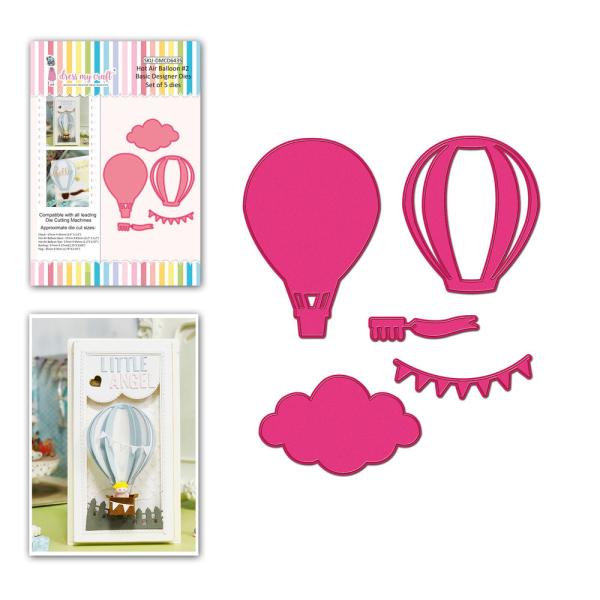 Dress My Craft - Stanzschablone "Hot Air Balloon #2" Dies