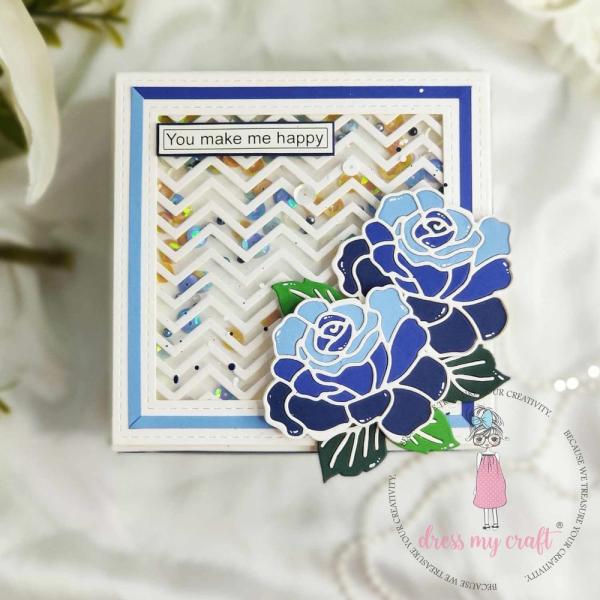 Dress My Craft - Stanzschablone "Chevron" Slimline Dies