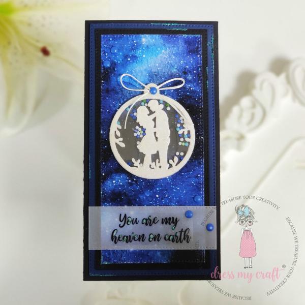 Dress My Craft - Stanzschablone "Couple Tag" Dies