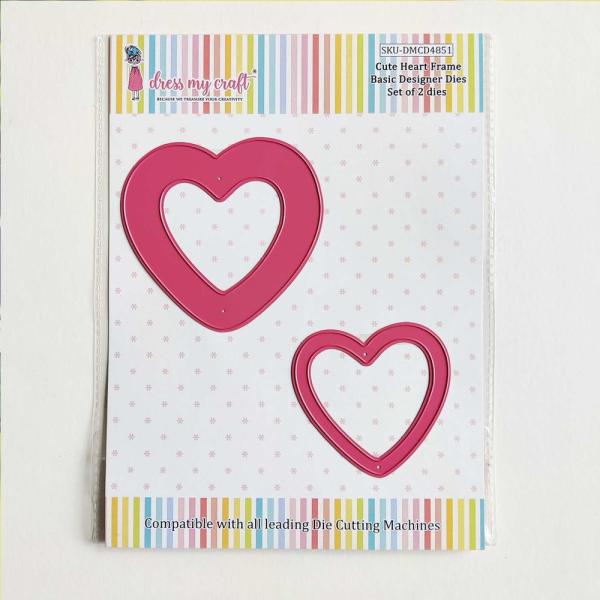 Dress My Craft - Stanzschablone "Cute Heart Frame" Dies