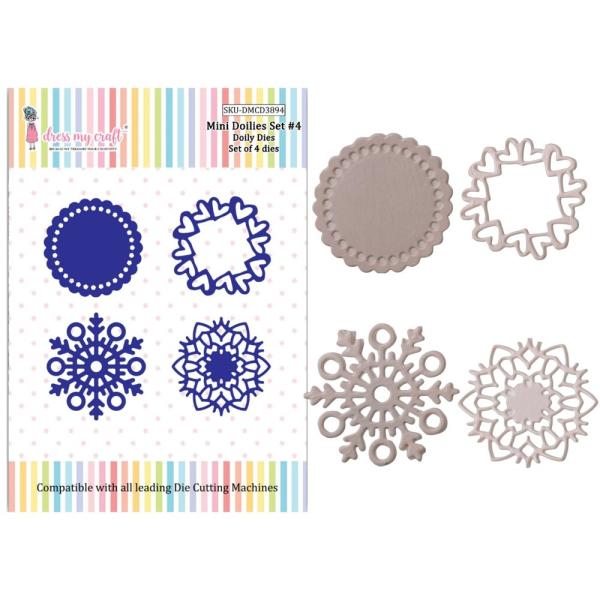 Dress My Craft - Stanzschablone "Dolly Mini Doilies Set #4" Dies