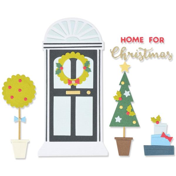 Sizzix - Stanzschablone "Home for Christmas" Thinlits Craft Dies