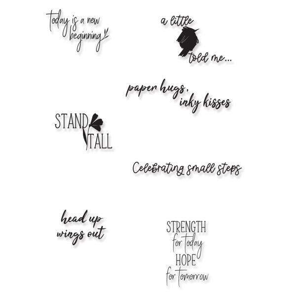 Sizzix - Stempelset "Wings Out" Clear Stamps Design by Olivia Rose