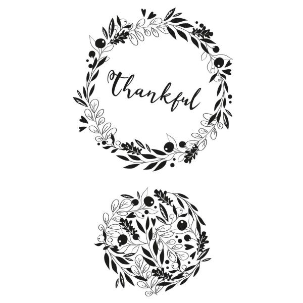 Sizzix - Stempelset "Autumn Wreath" Clear Stamps Design by Olivia Rose