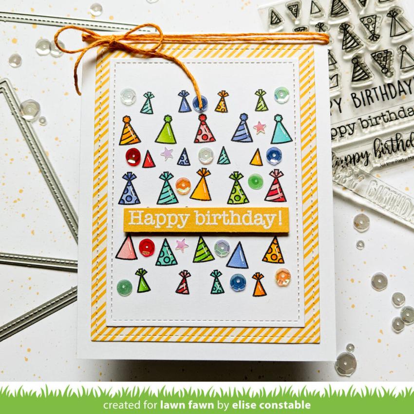 Lawn Fawn - Stempelset "All The Party Hats" Clear Stamps