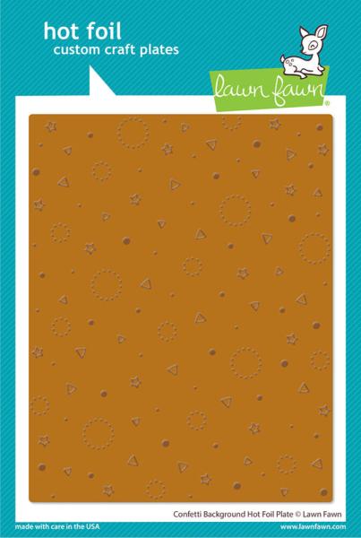 Lawn Fawn - Heißfolienplatte "Confetti Background" Hot Foil Plate