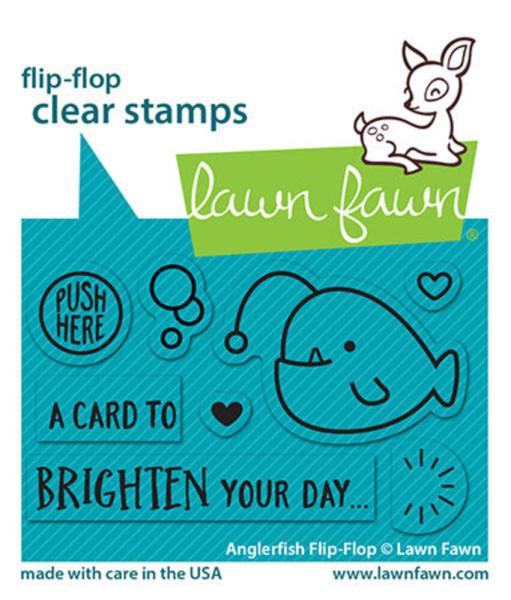 Lawn Fawn - Stempelset "Anglerfish Flip-Flop" Clear Stamps