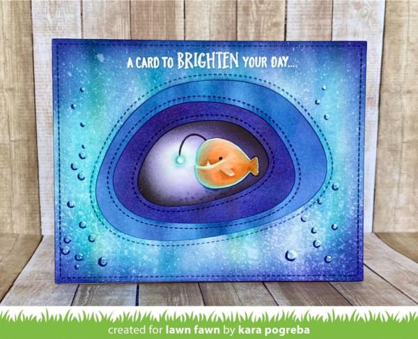 Lawn Fawn - Stempelset "Anglerfish Flip-Flop" Clear Stamps