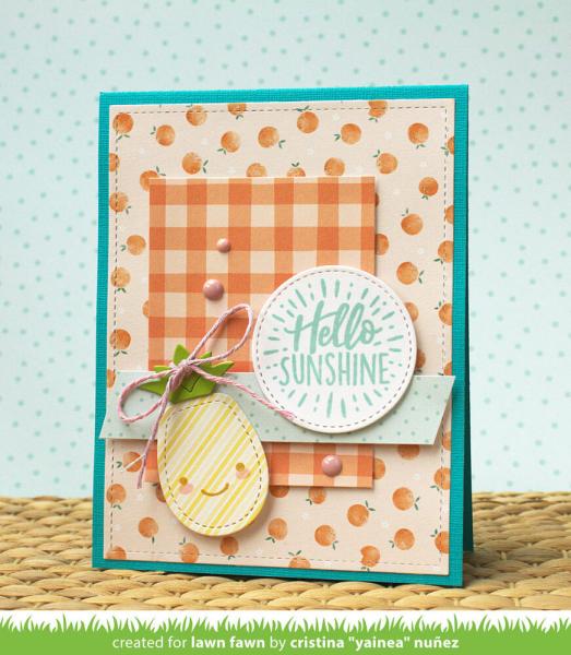 Lawn Fawn - Designpapier "Fruit Salad" Paper Pad 6x6 Inch - 36 Bogen