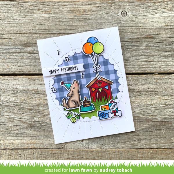 Lawn Fawn - Stempelset "Yappy Birthday" Clear Stamps