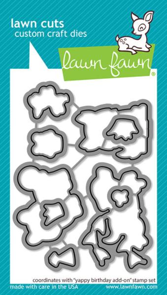 Lawn Fawn - Stanzschablone "Yappy Birthday" Add-on Die