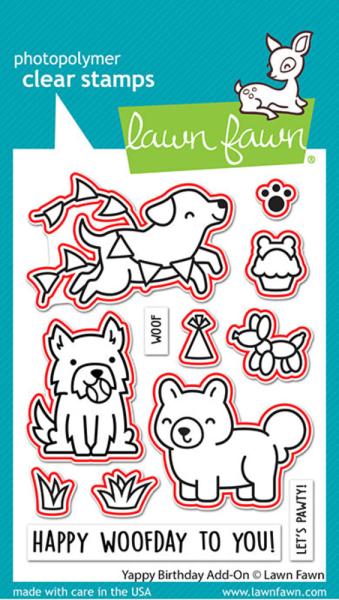 Lawn Fawn - Stanzschablone "Yappy Birthday" Add-on Die