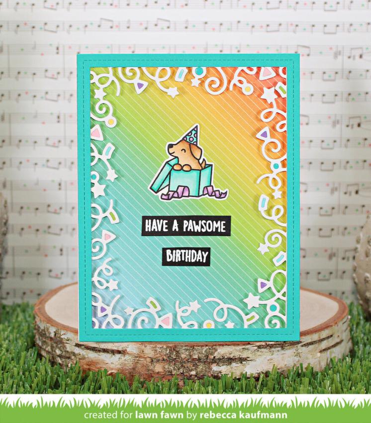 Lawn Fawn - Stempelset "Pawsome Birthday" Clear Stamps