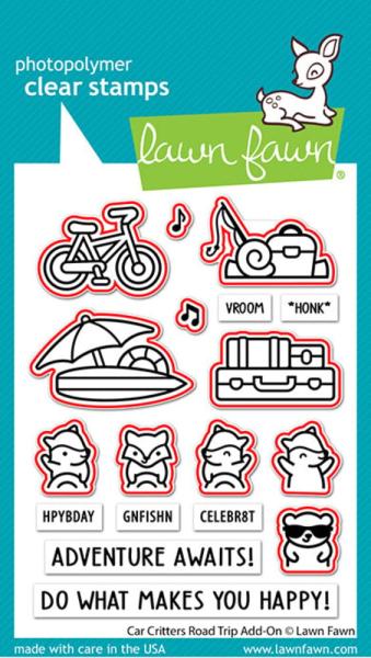 Lawn Fawn - Stanzschablone "Car Critters Road Trip" Add-on Die