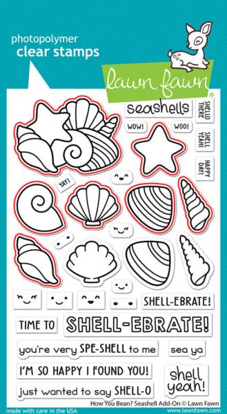 Lawn Fawn - Stanzschablone "How You Bean? Seashell" Add-on Die