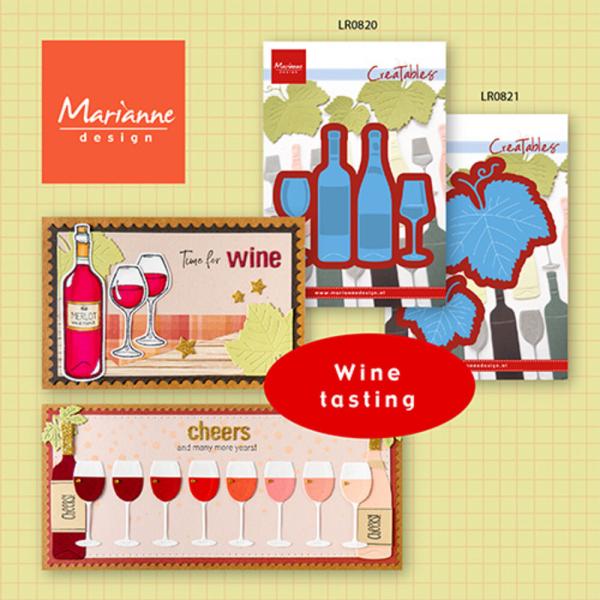 Marianne Design - Präge- und Stanzschablone "Wine Tasting" Creatables Dies