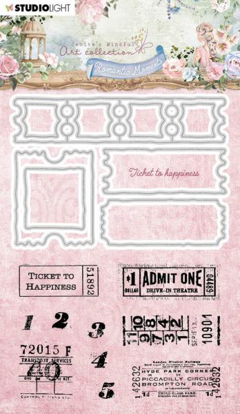 Studio Light - Stempel & Stanzschablone "Ticket to Happiness" Stamp & Dies