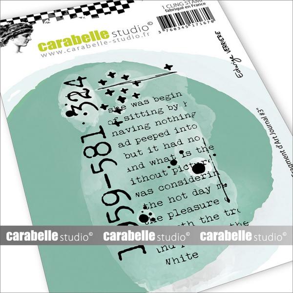 Carabelle Studio - Gummistempel "Fragment D'Art Journal #3" Cling Stamp