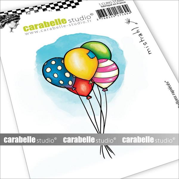 Carabelle Studio - Gummistempel "Ballons Rapiécés" Cling Stamp