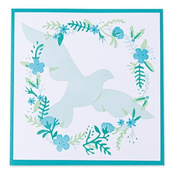 Sizzix - Schablone "Dove" Layered Stencil Design by Olivia Rose