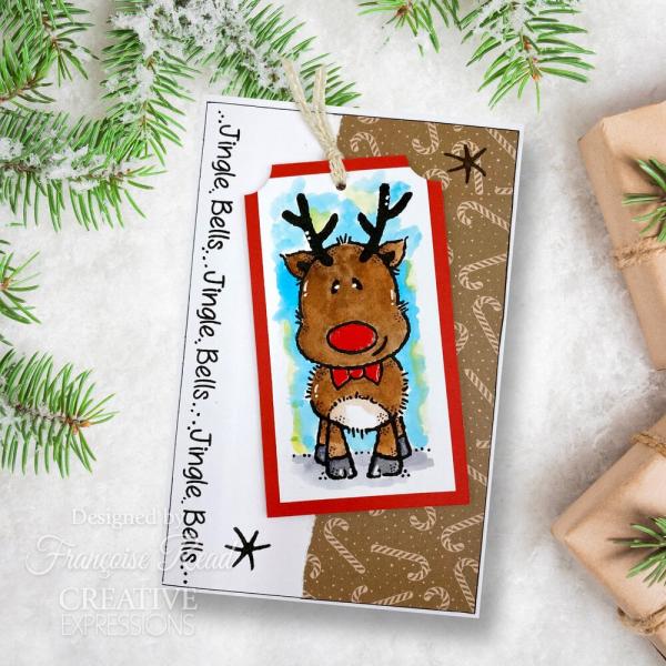 Woodware - Stempelset "Mini Rudolph" Clear Stamps 