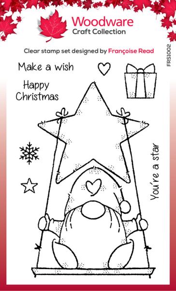 Woodware - Stempelset "Star Gnome" Clear Stamps 