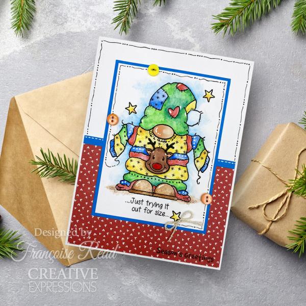 Woodware - Stempelset "Cozy Gnome Jumper" Clear Stamps 