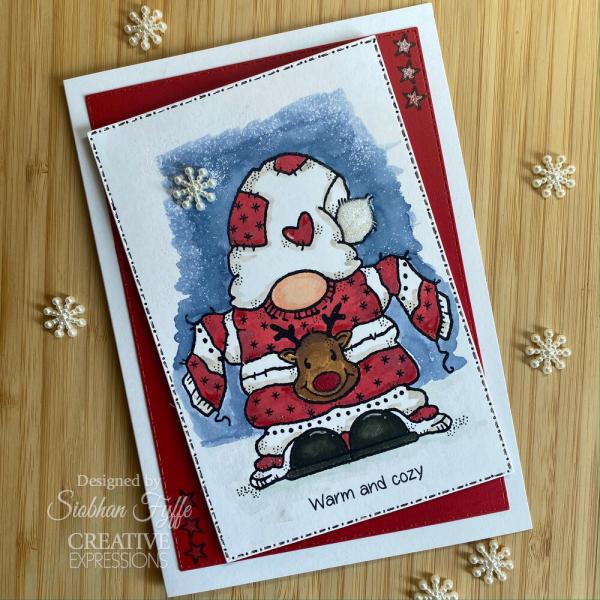 Woodware - Stempelset "Cozy Gnome Jumper" Clear Stamps 