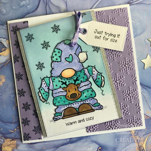 Woodware - Stempelset "Cozy Gnome Jumper" Clear Stamps 