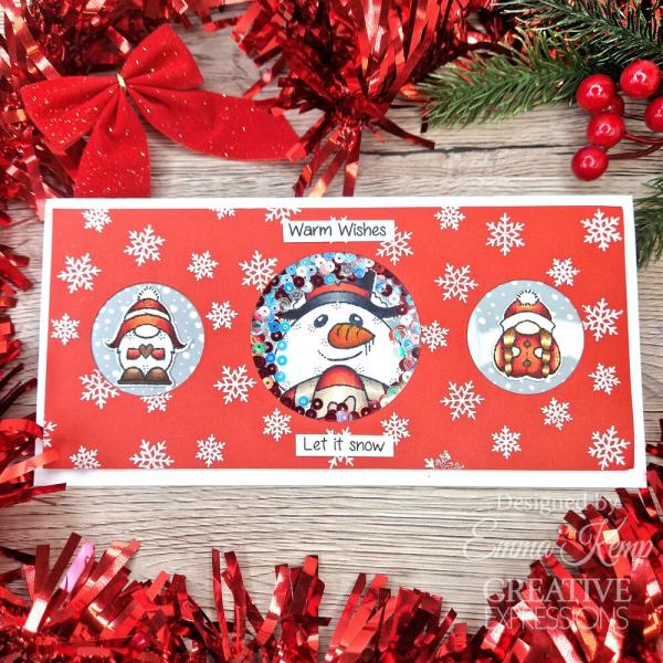 Woodware - Stempelset "Snow Gnomes" Clear Stamps 