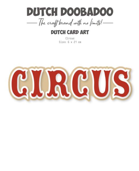 Dutch Doobadoo - Schablone 6x21cm "Circus" Stencil - Dutch Card Art