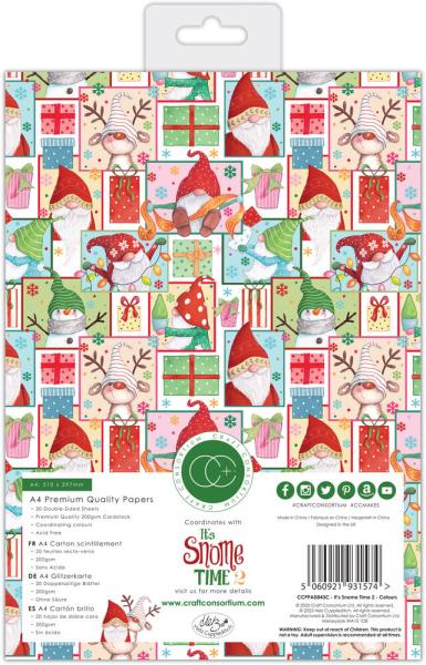 Craft Consortium - Papierblock A4 "It's Snome Time 2" Paper Pad - 20 Bogen